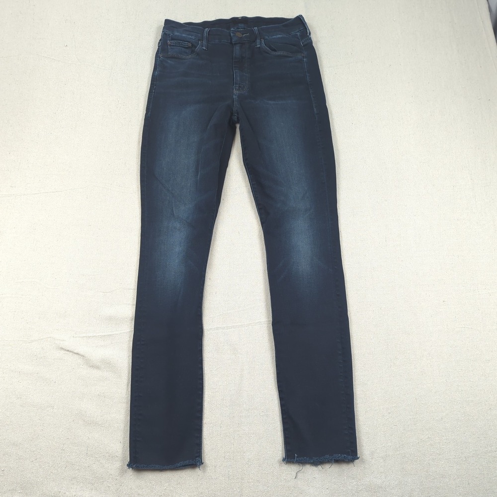 Mother Jeans Womens 26 Blue High Waisted Looker Ankle Fray Last Call Skinny